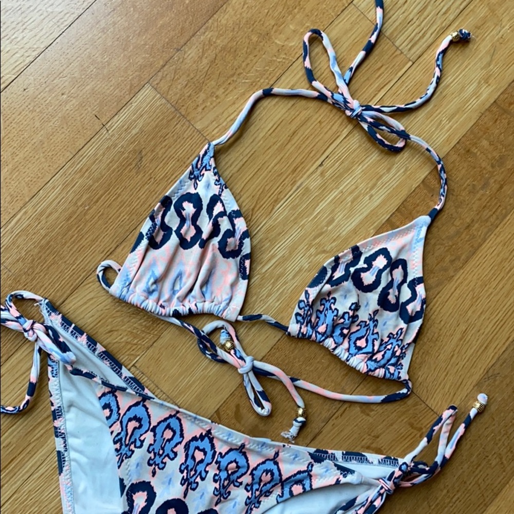 Eberjey Pattern String Bikini - image 1